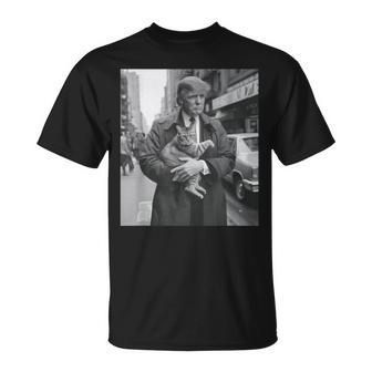 Donald Trump And Cat In Nyc T-Shirt | Mazezy CA