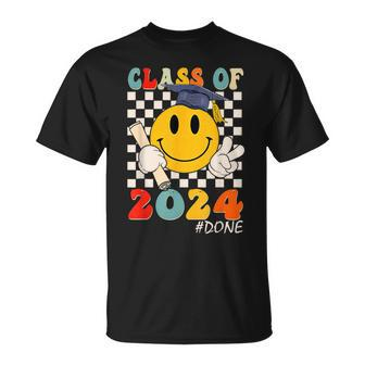 Done Class Of 2024 Graduation Graduate Senior High School T-Shirt - Monsterry
