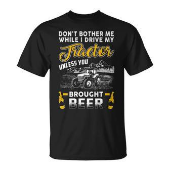 Don't Bother Me While I'm Driving Tractor T-Shirt | Mazezy