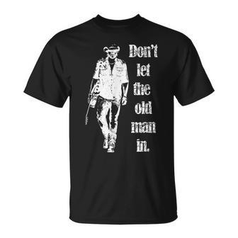 Don't Let The Old Man In Vintage Walking With A Guitar T-Shirt | Seseable UK