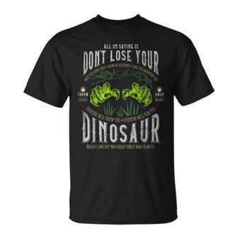 Don't Lose Your Dinosaur Step Brothers Graphic T-Shirt - Monsterry UK