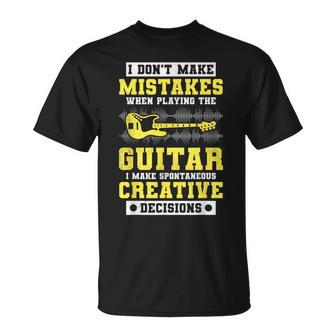 I Don't Make Mistakes When Playing The Guitar Guitarists T-Shirt - Thegiftio UK