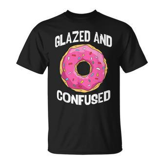 Donut Glazed And Confused Pink Donuts Lover T-Shirt - Monsterry CA