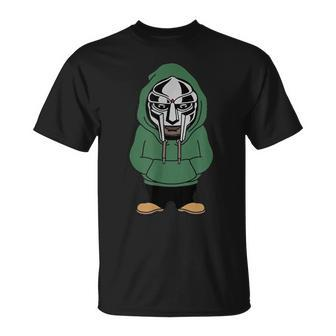 Doom Mask Super Villain All Caps Rap T-Shirt | Mazezy