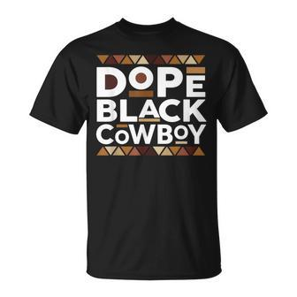 Dope Black Cowboy African Cowboy Black History Junenth T-Shirt - Monsterry UK