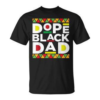 Dope Black Dad Afro American African Fathers Day Junenth T-Shirt - Monsterry