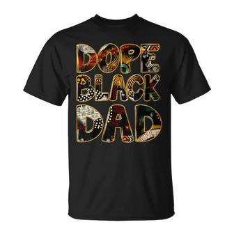 Dope Black Dad Black Fathers Day Matter Junenth For Dads T-Shirt - Thegiftio UK