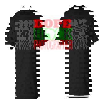 Dope Black Photographer African American Black History T-Shirt - Monsterry