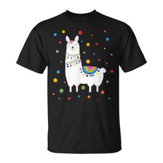 Dot Day Polka Dots Lama Kinder Jungen Mädchen Jugendliche T-Shirt - Seseable