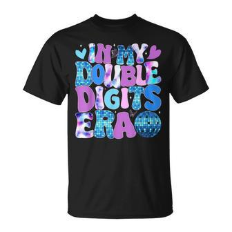 In My Double Digits Era Retro 10 Year Old 10Th Birthday Girl T-Shirt | Mazezy CA