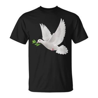 Dove Of Peace World Peace Peace White Dove T-Shirt - Thegiftio UK