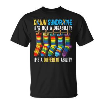 Down Syndrome It Is A Different Ability Down Syndrome T-Shirt - Seseable