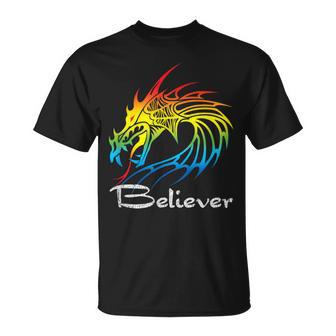 Dragon Believer Imagine This For Dragon Fans T-Shirt - Monsterry