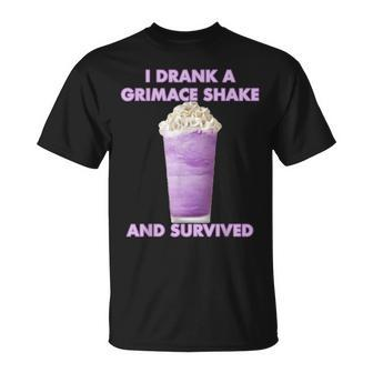 I Drank A Grimace Shake And Survived T-Shirt - Seseable