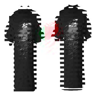 Drapeau Biélorusse Déchiré Avec Racines De Biélorussie T-Shirt - Cadeauxyz