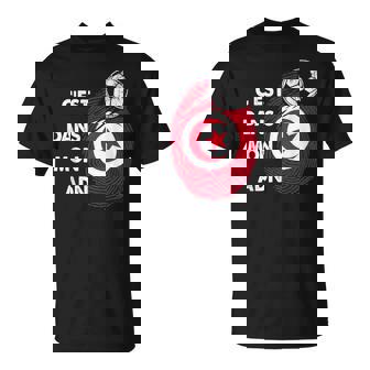 Drapeau Tunisie Cadeau Foot Tunisie C'est Dans Mon Adn T-Shirt - Cadeauxyz