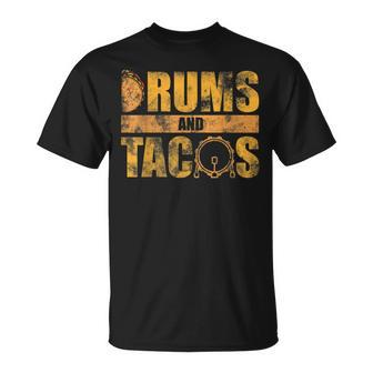 Drummer Mexico Tacos Drums Cinco De Mayo T-Shirt - Monsterry