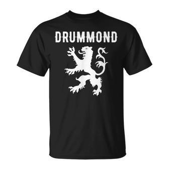 Drummond Clan Scottish Family Name Scotland Heraldry T-Shirt - Seseable