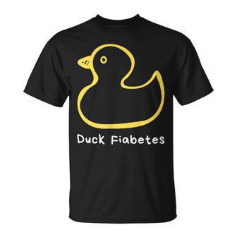 Duck Fiabetes Type 1 Diabetes Sucks T-Shirt - Monsterry UK