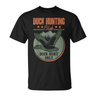 Duck Hunting Club Duck Hunt Only Duck Hunting T-Shirt - Monsterry DE