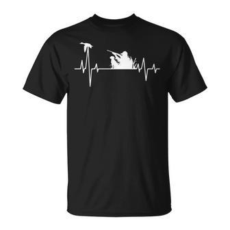 Duck Hunting Waterfowl Heartbeat For Duck Hunter T-Shirt | Mazezy