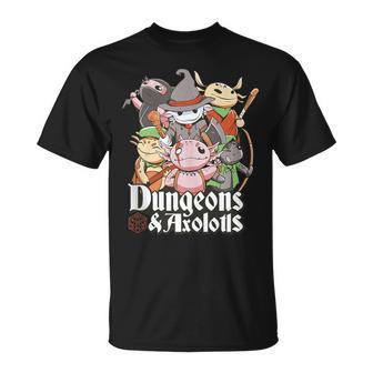 Dungeons And Axolotls T-Shirt - Monsterry CA