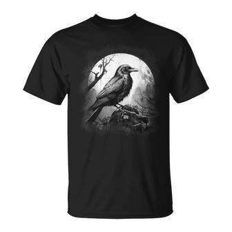 Dunkelheit Da Und Nichts Mehr Der Rabe Edgar Allan Poe Meme T-Shirt - Seseable