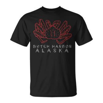 Dutch Harbor Alaska Cangrejo Alaska Red King Cangrejo Piernas Camiseta unisex - Regaloses