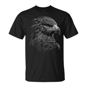 Eagle Bird Falcon Bird Motif Animal T-Shirt - Seseable