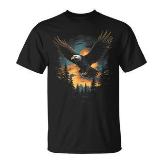 Eagle Forest Animal Wildlife T-Shirt - Monsterry