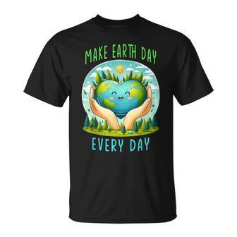Earth Day 2024 Make Earth Day Every Day Cute Earth Day T-Shirt - Monsterry UK