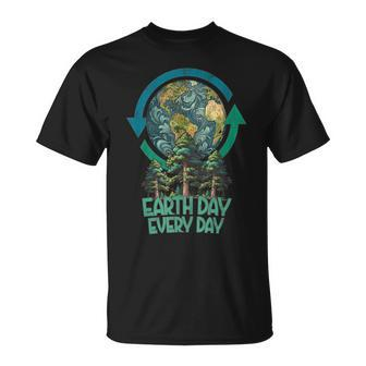 Earth Day Every Day Tree Hugger Arbor Day Vintage T-Shirt - Monsterry CA