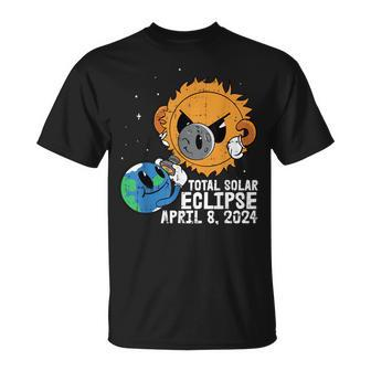 Earth Moon Sun Total Solar Eclipse April 8 2024 Totality T-Shirt | Mazezy