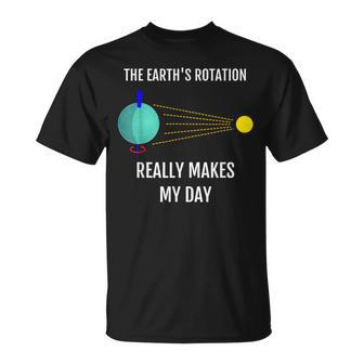 The Earth's Rotation Really Makes My Day Science T-Shirt - Monsterry