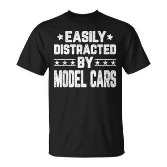 Easily Distracted By Model Cars Model Cars T-Shirt - Monsterry AU