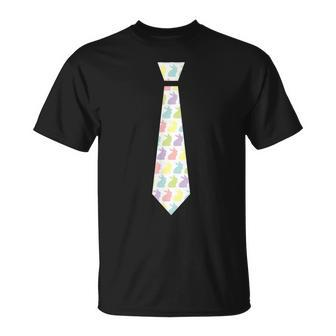 Easter Bunny Tie Happy Easter Boys T-Shirt - Seseable