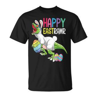 Easter Day Dinosaur Happy Eastrawr Easter T-Shirt | Mazezy