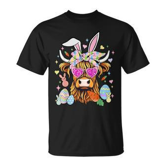 Easter Day Highland Cow T-Shirt | Mazezy