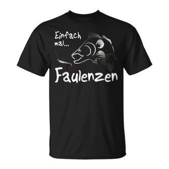 Easy Lazing Fishing Rubber Fish Zander Fishing Angler T-Shirt - Geschenkecke