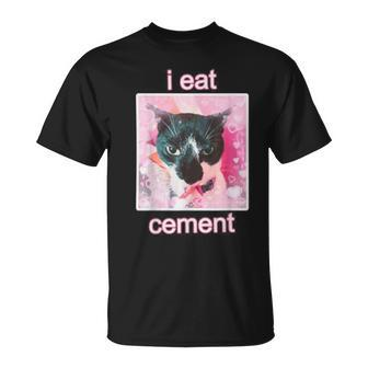 I Eat Cement Cat T-Shirt - Thegiftio UK