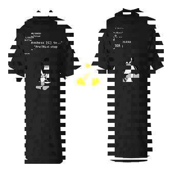 Eat Pizza Tux Loop Linux Geek Nerd Penguin Camiseta unisex - Regaloses