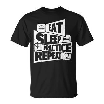 Eat Sleep Balance Beam Repeat Balance Beam T-Shirt - Monsterry CA