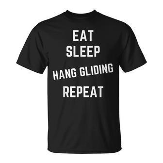Eat Sleep Hang Gliding Repeat T-Shirt - Monsterry UK