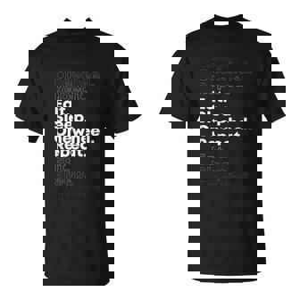 Eat Sleep One Wheel Répéter Onewheel T-Shirt - Cadeauxyz