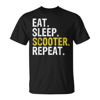 Eat Sleep Scooter Repeat T-Shirt - Thegiftio UK