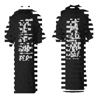 Eat Sleep Swim Repeat T-Shirt - Thegiftio UK