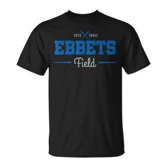 Ebbets Field Retro Brooklyn Baseball T-Shirt - Monsterry