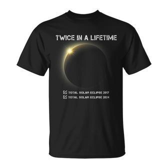 Eclipse 2024 Twice In A Lifetime T-Shirt - Monsterry DE