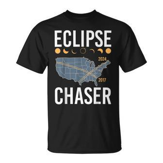 Eclipse Chaser Solar Eclipse 2024 Twice In A Lifetime T-Shirt - Seseable