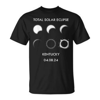 Eclipse Phases Kentucky April 8 2024 Total Solar Eclipse T-Shirt - Seseable